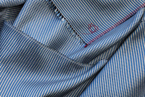 Foulard Paul en soie marine