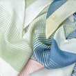 Load image into Gallery viewer, Triangle Chromie  pastel bleu en soie et cachemire bleu vert homme
