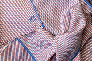 Foulard Paul en soie corail