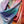 Carré Patchwork en soie multico