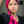 Petit foulard Uni en soie fuchsia