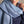 Deep blue cashmere silk stole