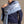 Deep blue cashmere silk stole