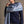 Deep blue cashmere silk stole