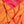 Charger l&#39;image dans la galerie, Echarpe Colorblock en soie laine orange

