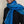 Echarpe Dégradée en soie laine bleu klein