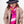 Charger l&#39;image dans la galerie, Echarpe Milleraies en soie laine rose
