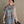 Echarpe Patchwork en soie laine teal
