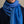 Quatuor scarf in blue wool silk