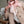 Echarpe Vichy en soie laine rose