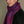 William scarf in plum wool silk