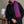 William scarf in plum wool silk