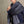 Brume stole in anthracite black cashmere silk