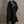 Brume stole in anthracite black cashmere silk