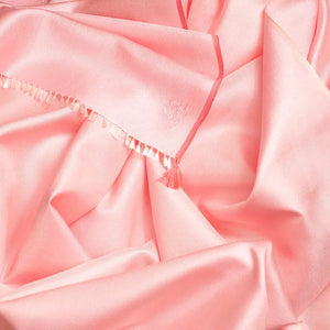 Solid pink silk stole