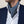 Foulard Paul en soie marine