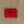 Mini pochette en soie rouge