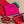 Red silk down jacket pouch