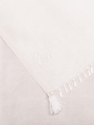 Petit foulard Uni en soie écru