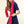 Petit foulard Uni en soie fuchsia