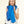 Charger l&#39;image dans la galerie, Petit foulard Bicolore en soie bleu klein
