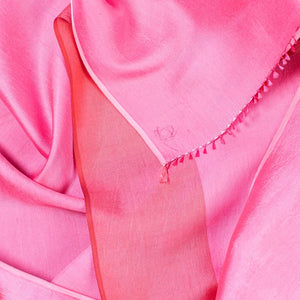  Produits Petit foulard Bicolore en soie rose