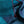 Petit foulard Bicolore en soie teal