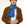 Charger l&#39;image dans la galerie, Petit foulard Bicolore en soie bleu klein
