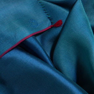 Etole Pointillée en soie teal