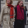 Load and play video in Gallery viewer, Basile scarf in paprika wool silk
