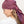 Foulard Quadrille en soie coton burgundy