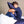 Taie d'oreiller en soie rectangulaire marine