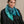 Triangle Harmonie en soie cachemire teal