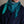 Triangle Harmonie en soie et cachemire teal
