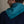 Triangle Harmonie en soie et cachemire teal