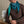 Triangle Harmonie en soie et cachemire teal