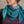 Charger l&#39;image dans la galerie, Triangle Harmonie en soie et cachemire teal
