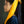 Twilly en soie jaune safran
