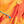 Charger l&#39;image dans la galerie, Petit foulard Bicolore en soie mandarine
