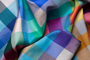 Square 70 Color chart in multicolor silk