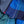 Charger l&#39;image dans la galerie, Echarpe Triptyque en soie laine bleu
