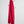 Echarpe bicolore en soie laine rose, rouge