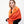 Charger l&#39;image dans la galerie, Echarpe Bicolore en soie laine orange, rouge

