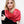 Echarpe bicolore en soie laine rose, rouge
