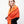 Charger l&#39;image dans la galerie, Echarpe Bicolore en soie laine orange, rouge
