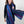 Charger l&#39;image dans la galerie, Echarpe Striée en soie laine cachemire bleu
