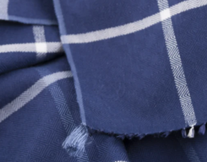 Foulard Finestra en soie laine cachemire marine