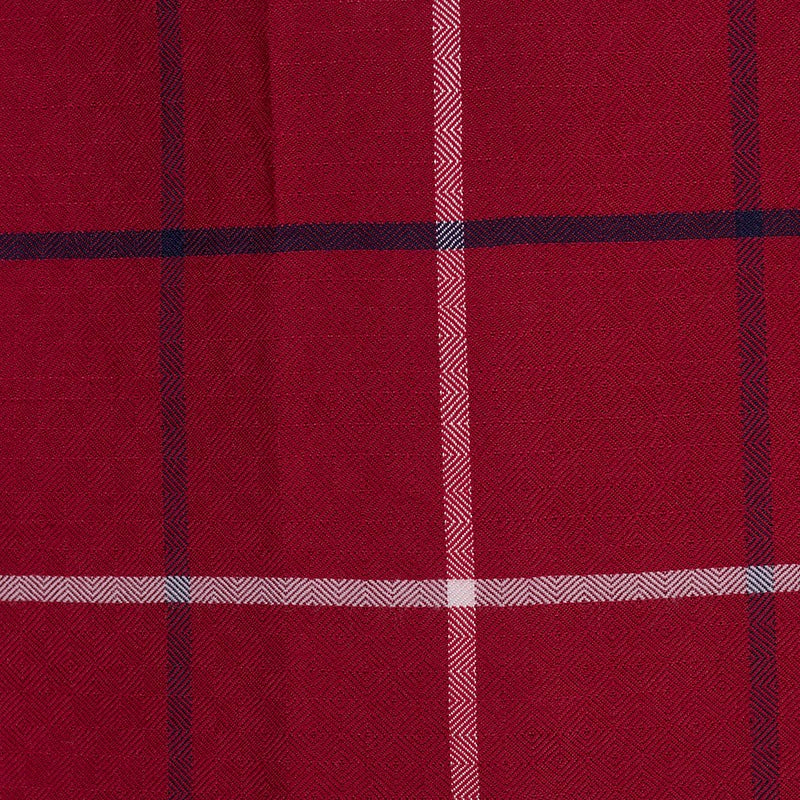 Foulard Finestra en soie laine cachemire rouge